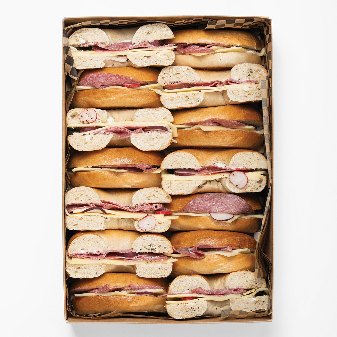 BAGELS:  Salami Gauda Cheese (7 Bagels)