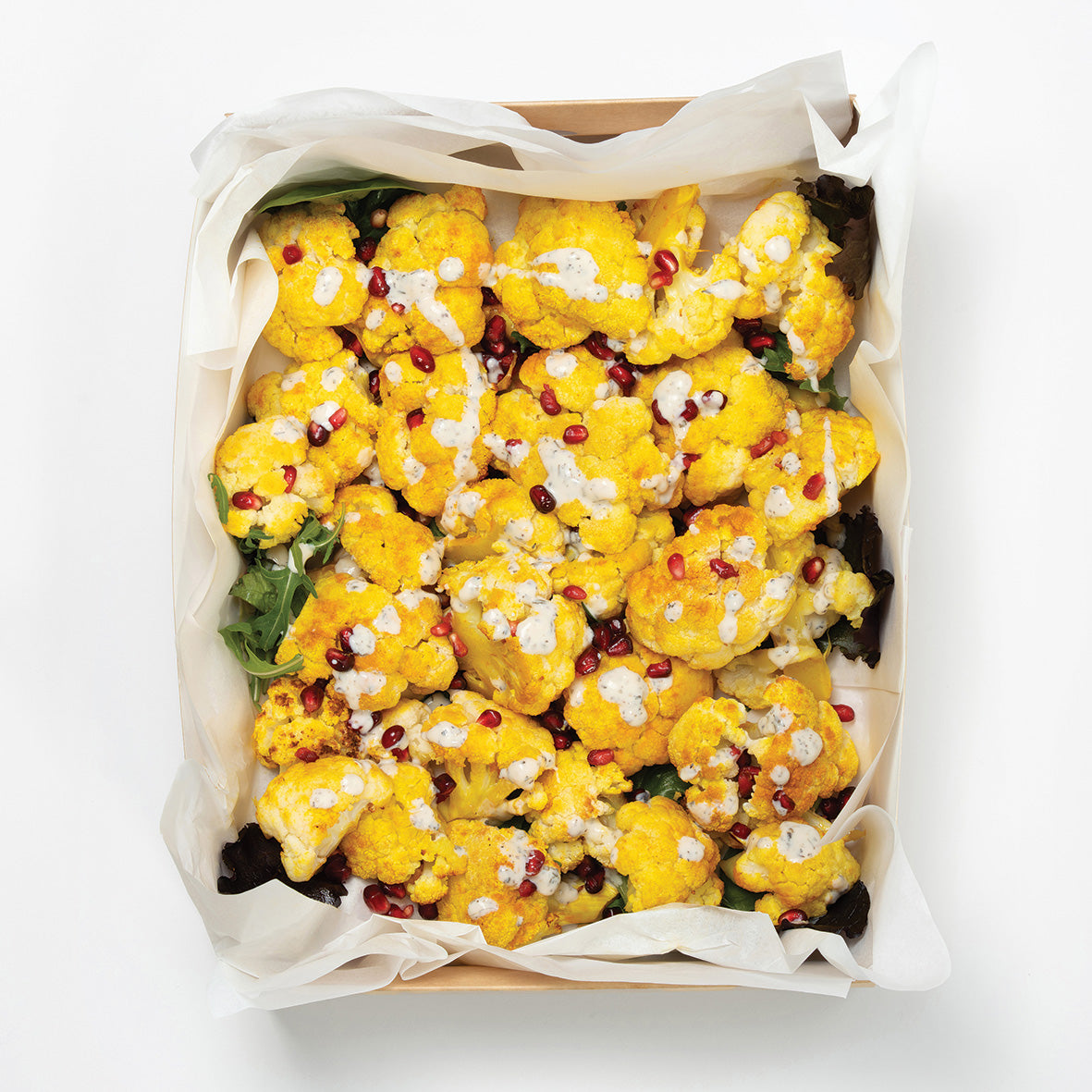 Rosted Turmeric Cauliflower Box (serves 6) (vg)
