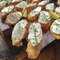 Vegan Cream Cheese & Chive Canapé (24 pieces) (vg)