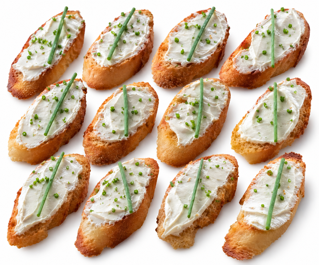 Vegan Cream Cheese & Chive Canapé (24 pieces) (vg)