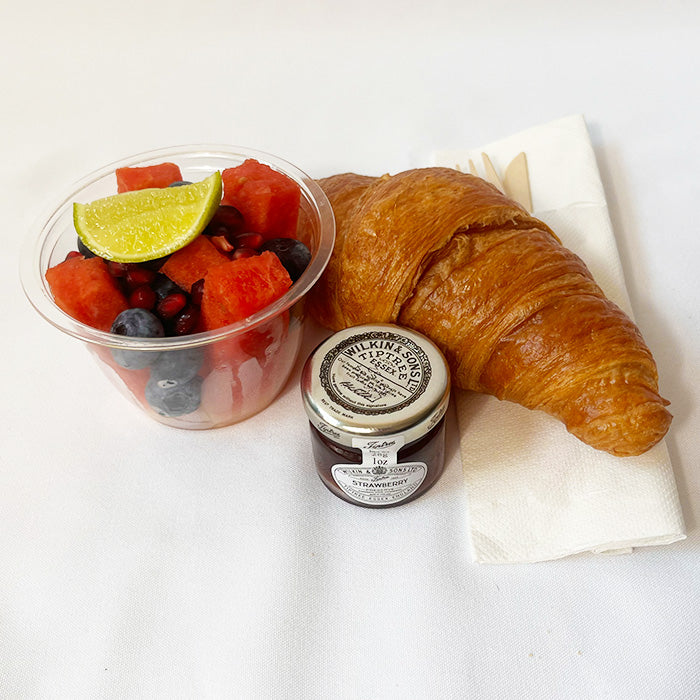 Fruit Pot & Strawberry Croissant Brunch Bags (serves 6)