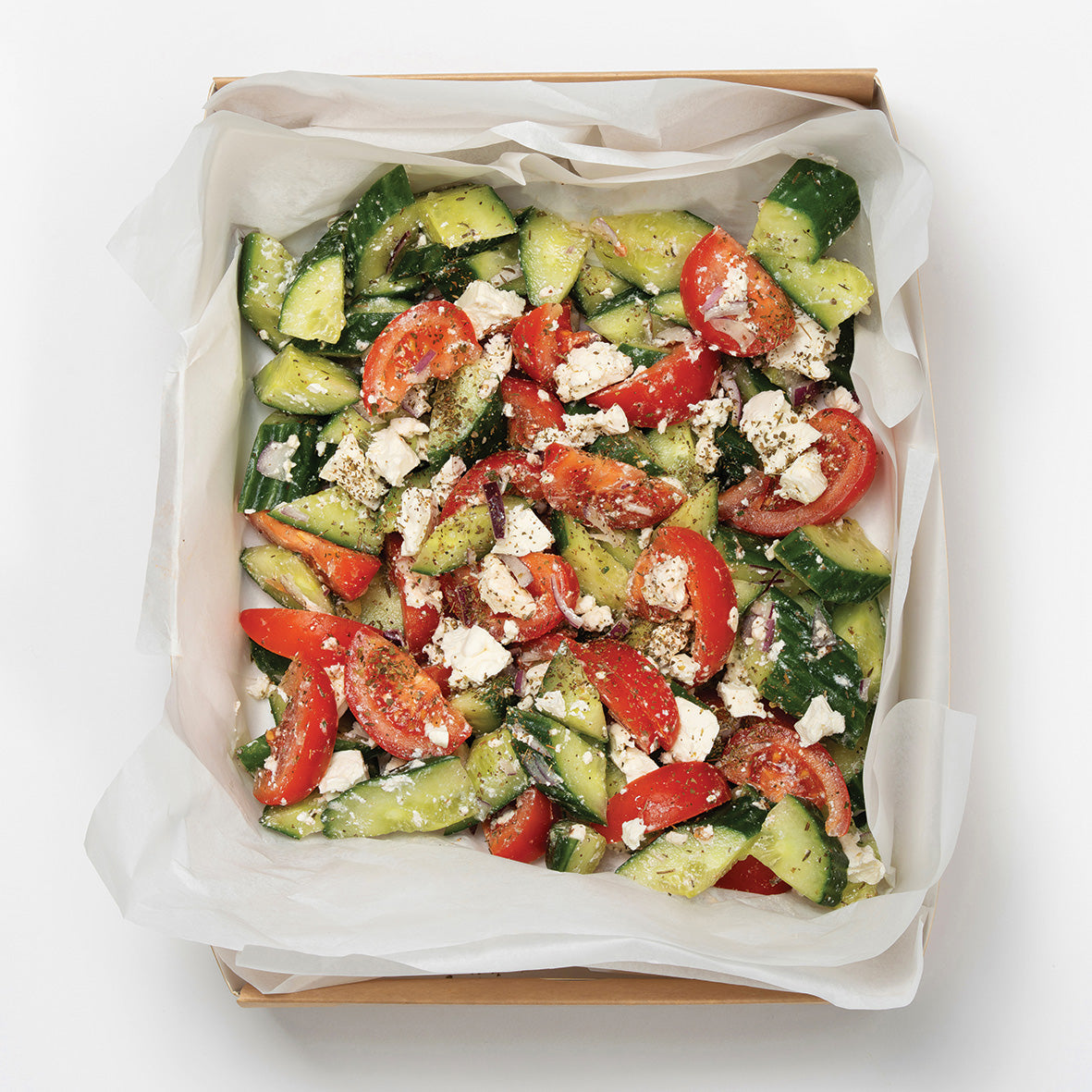 Feta Cucumber Tomato Box (serves 6) (v)