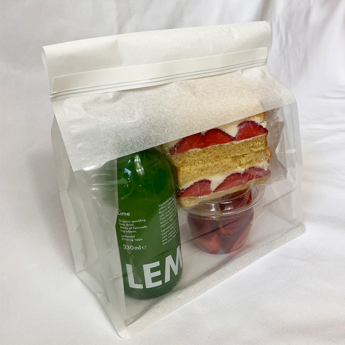 Strawberries & Cream Brioche with Lime Drink Bags (serves 6) (v)